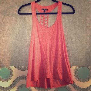 VANS brand red racerback tank w detail!